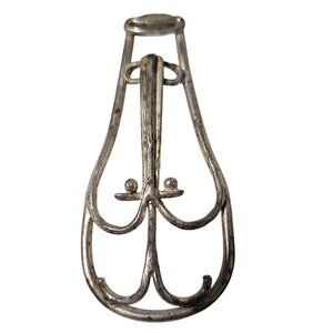 Vintage Silver Toned Metal Pendant Art Deco Abstract DIY Fashion Jewelry Women